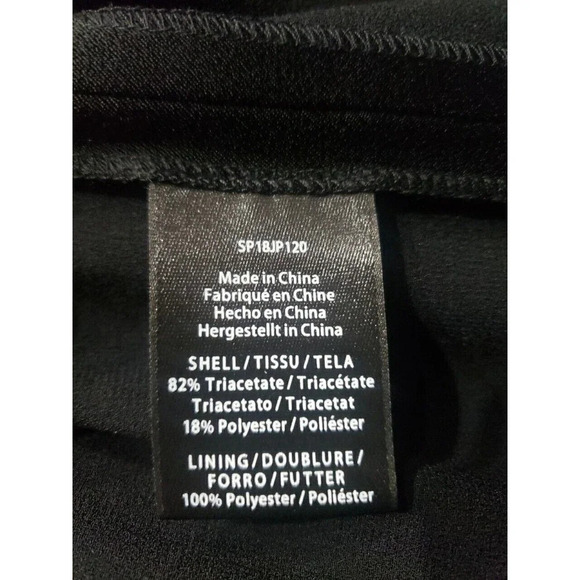 Rachel Zoe Jumpsuit Women's 6 Black Anouk  Deep V Wide Leg NWT - Picture 9 of 10